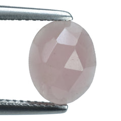 GUAVA QUARTZ ROSE CUT OVAL CAB 10X8MM 2.24 Cts.