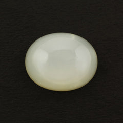 GREENISH WHITE MOONSTONE OVAL CAB 21X17MM 22.53 Cts.