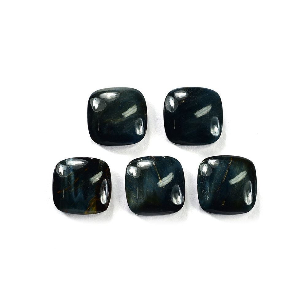 BLUE TIGER EYE CUSHION CAB 12MM 5.21 Cts.