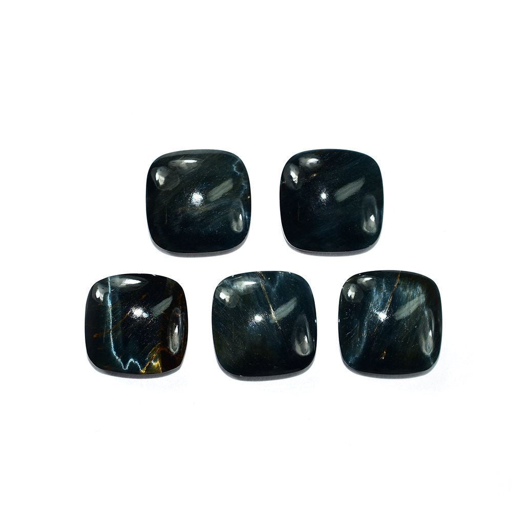 BLUE TIGER EYE CUSHION CAB 12MM 5.21 Cts.
