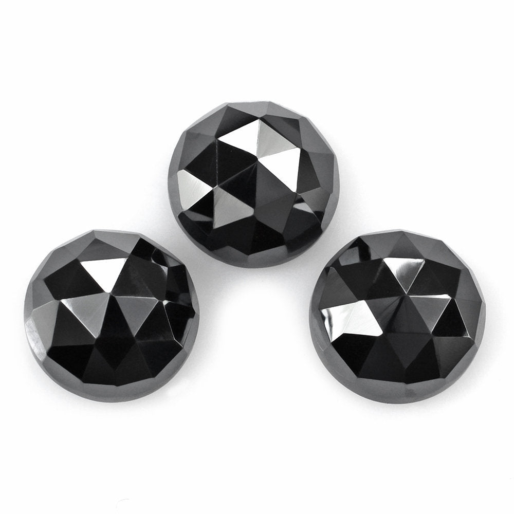 HEMATITE ROSE CUT ROUND CAB 7.50MM 2.83 Cts.