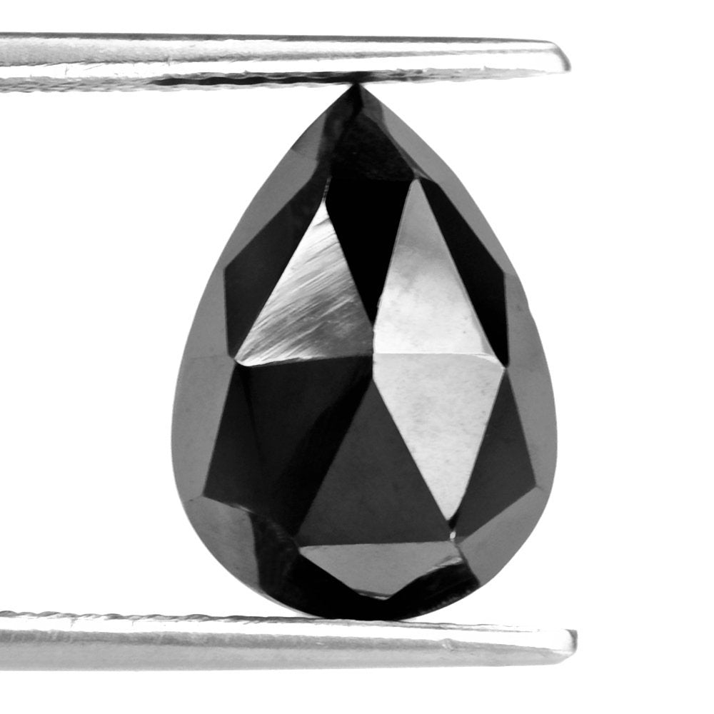 HEMATITE ROSE CUT PEAR CAB 14X10MM 8.63 Cts.