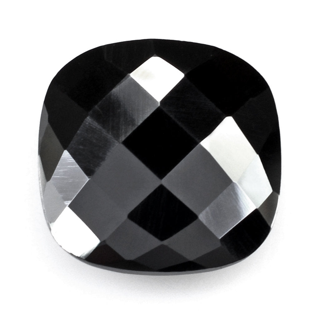 HEMATITE BRIOLETTE CUSHION (HALF DRILL) 13MM 11.75 Cts.