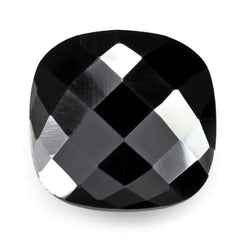 HEMATITE BRIOLETTE CUSHION (HALF DRILL) 13MM 11.75 Cts.