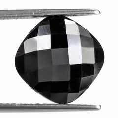 HEMATITE BRIOLETTE CUSHION (HALF DRILL) 13MM 11.75 Cts.