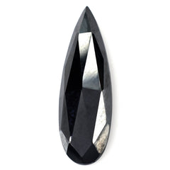HEMATITE ROSE CUT PEAR CAB 25X8MM 12 Cts.