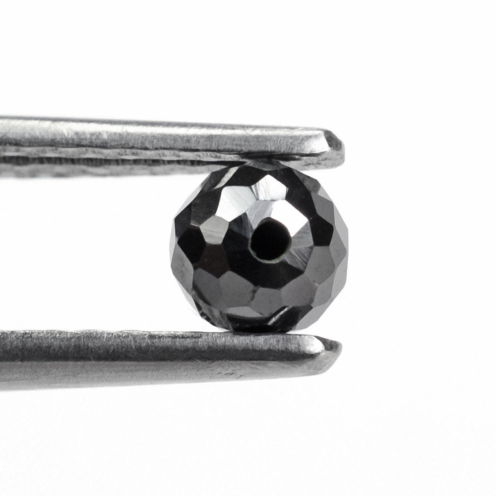 HEMATITE CHECKER CUT BALLS (HALF DRILL 0.80MM) 5MM 1.47 Cts.