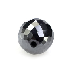 HEMATITE CHECKER CUT BALLS (HALF DRILL 0.80MM) 7MM 4.50 Cts.