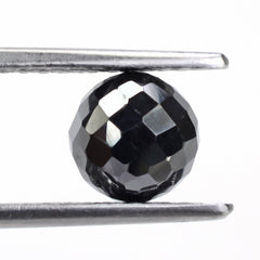 HEMATITE CHECKER CUT BALLS (HALF DRILL 0.80MM) 7MM 4.50 Cts.