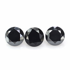 HEMATITE DIAMOND CUT ROUND 8MM 2.88 Cts.