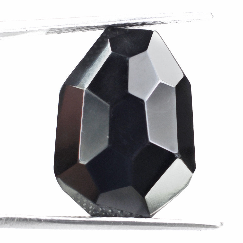 HEMATITE IRREGULAR CUT BRIOLETTE FANCY SHAPE (FULL DRILL 1.50MM) 20X15MM 31.28 Cts.