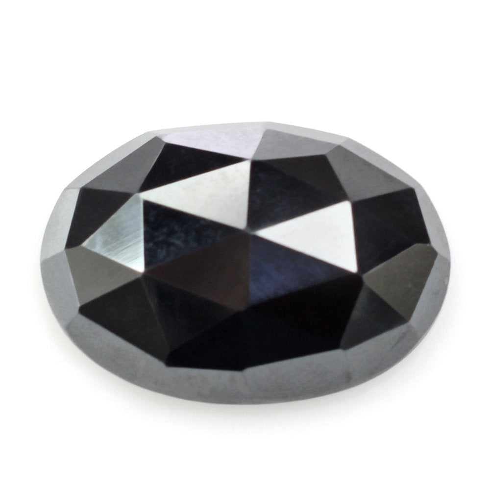 HEMATITE ROSE CUT OVAL CAB 14X10MM 8.10 Cts.
