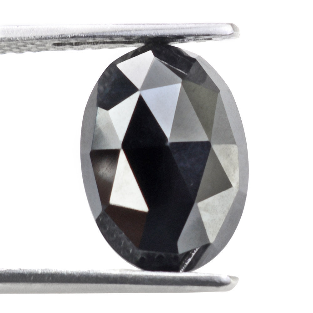 HEMATITE ROSE CUT OVAL CAB 14X10MM 8.10 Cts.