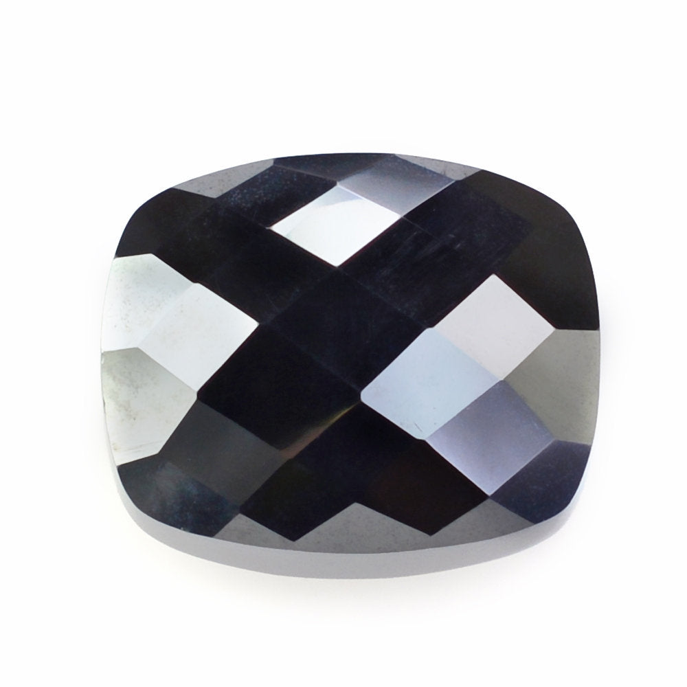 HEMATITE BRIOLETTE CUSHION (FULL DRILL 1.50MM) 12X10MM 10.33 Cts.