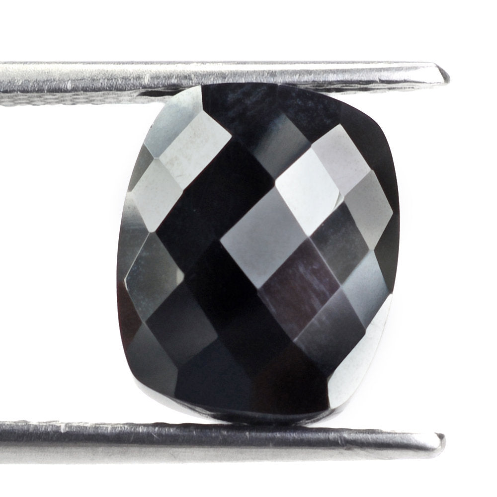 HEMATITE BRIOLETTE CUSHION (FULL DRILL 1.50MM) 12X10MM 10.33 Cts.
