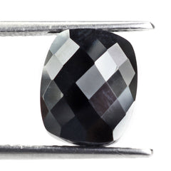HEMATITE BRIOLETTE CUSHION (FULL DRILL 1.50MM) 12X10MM 10.33 Cts.
