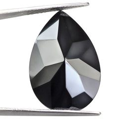 HEAMTITE IRREGULAR CUT PEAR CAB 30X20MM 24.40 Cts.