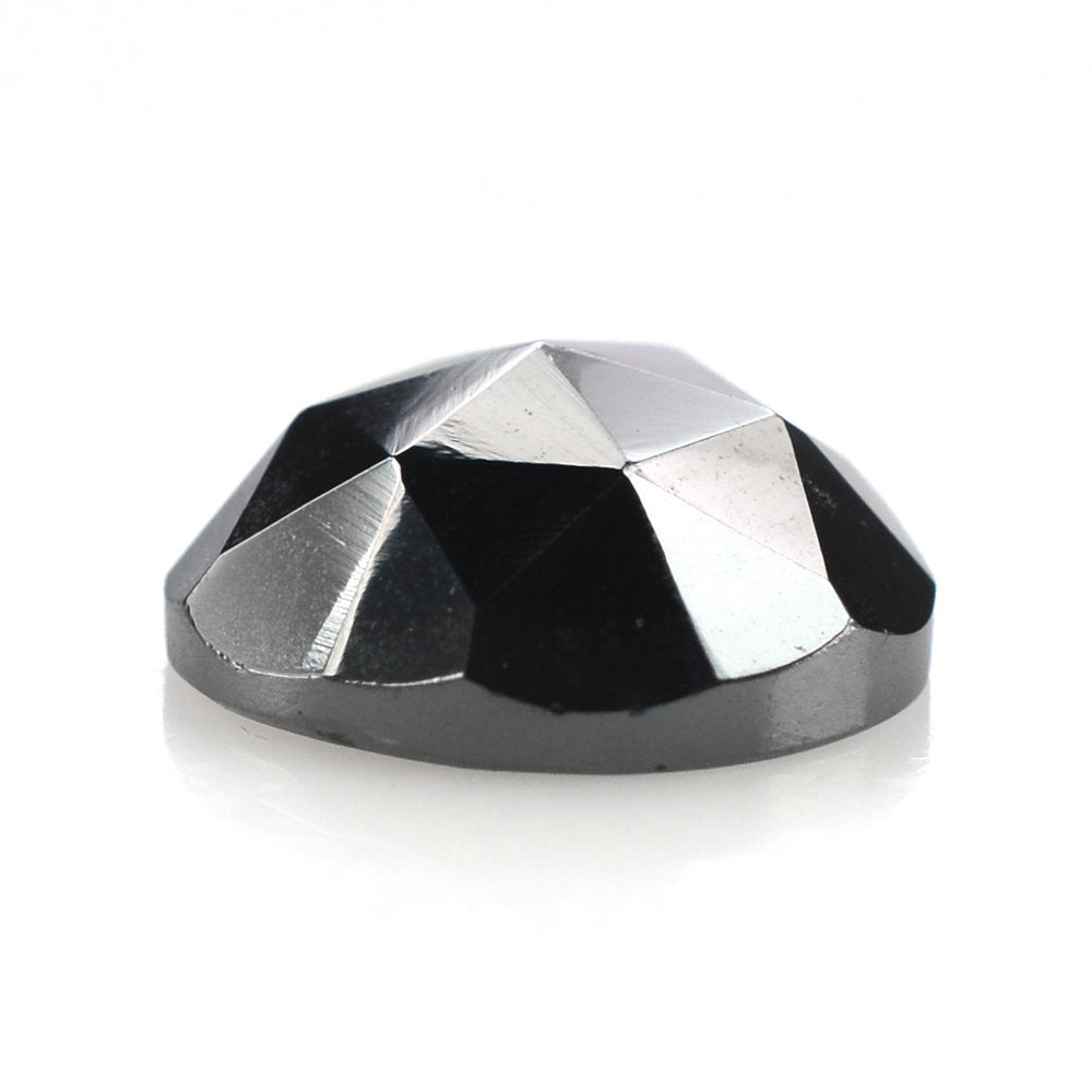 HEMATITE ROSE CUT ROUND CAB 8MM 2.58 Cts.