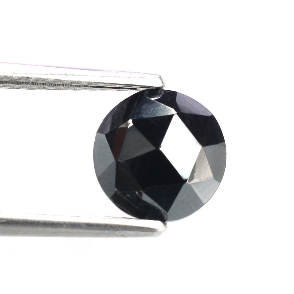 HEMATITE ROSE CUT ROUND CAB 8MM 2.58 Cts.