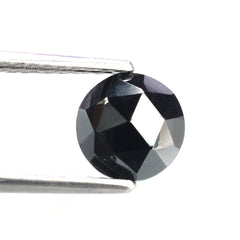 HEMATITE ROSE CUT ROUND CAB 8MM 2.58 Cts.