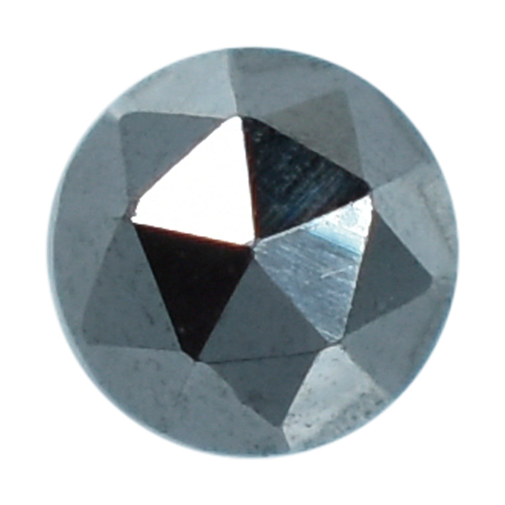 HEMATITE ROSE CUT ROUND CAB 2.50MM (TH. 1.25-1.55MM) 0.12 Cts.