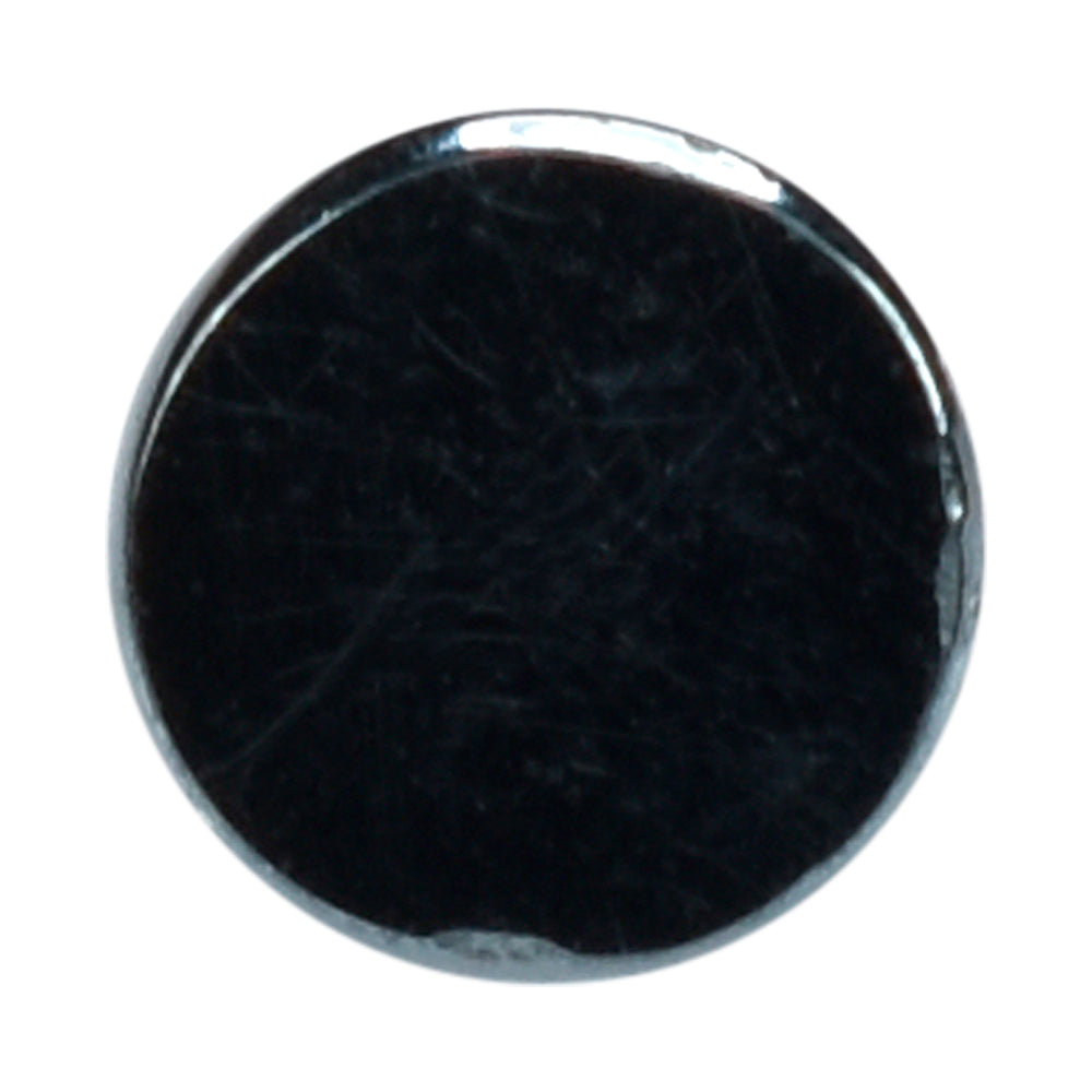 HEMATITE ROSE CUT ROUND CAB 2.50MM (TH. 1.25-1.55MM) 0.12 Cts.