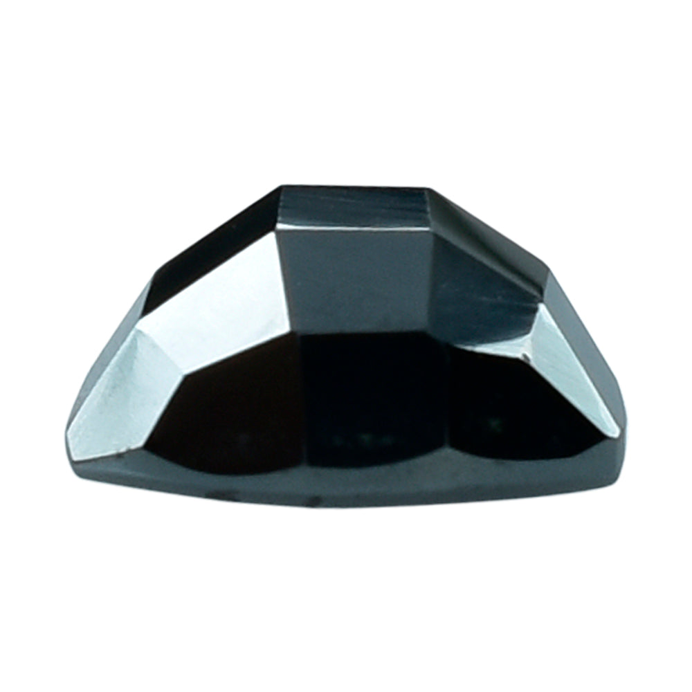 HEMATITE CHECKER CUT TRILLION CAB 10MM 4.50 Cts.