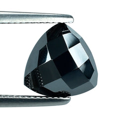 HEMATITE CHECKER CUT TRILLION CAB 10MM 4.50 Cts.