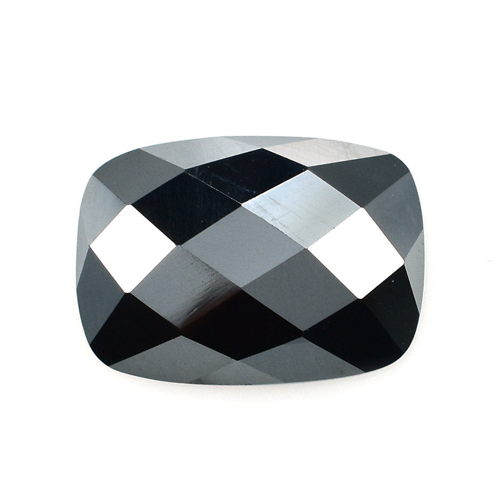 HEMATITE CHECKER CUT CUSHION CAB 14X10MM 8.65 Cts.