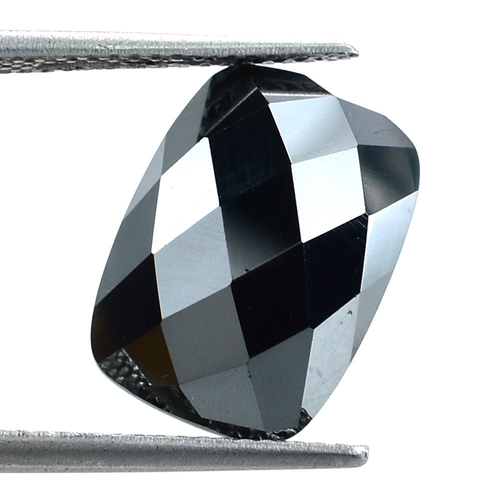 HEMATITE CHECKER CUT CUSHION CAB 14X10MM 8.65 Cts.