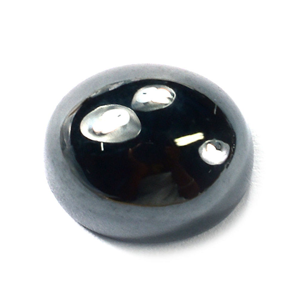 HEMATITE PLAIN OVAL CAB 12X10MM 12.12 Cts.