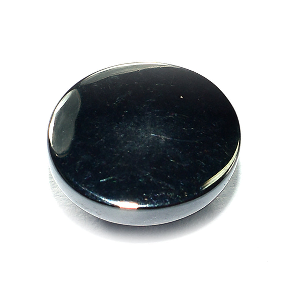HEMATITE PLAIN OVAL CAB 12X10MM 12.12 Cts.