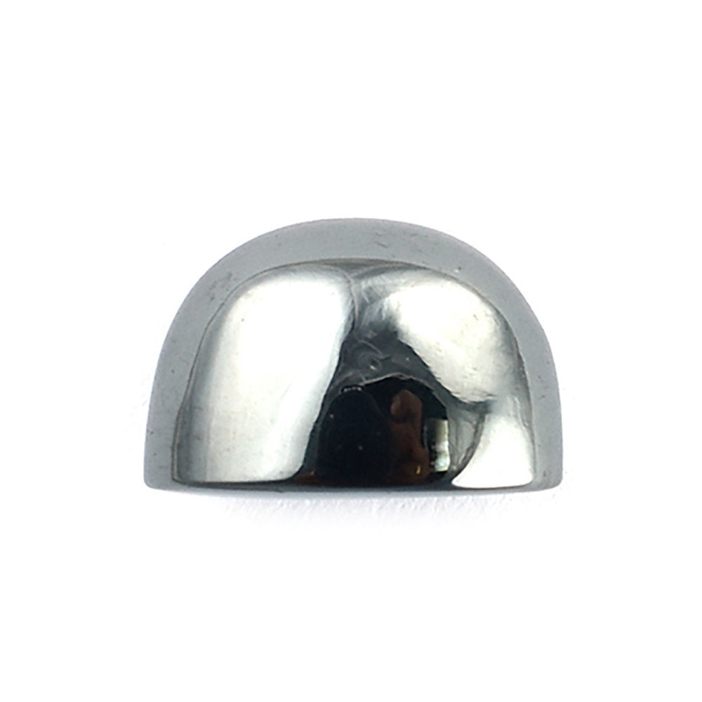 HEMATITE HIGH DOME PLAIN OVAL CAB 10.50X6MM 6.91 Cts.