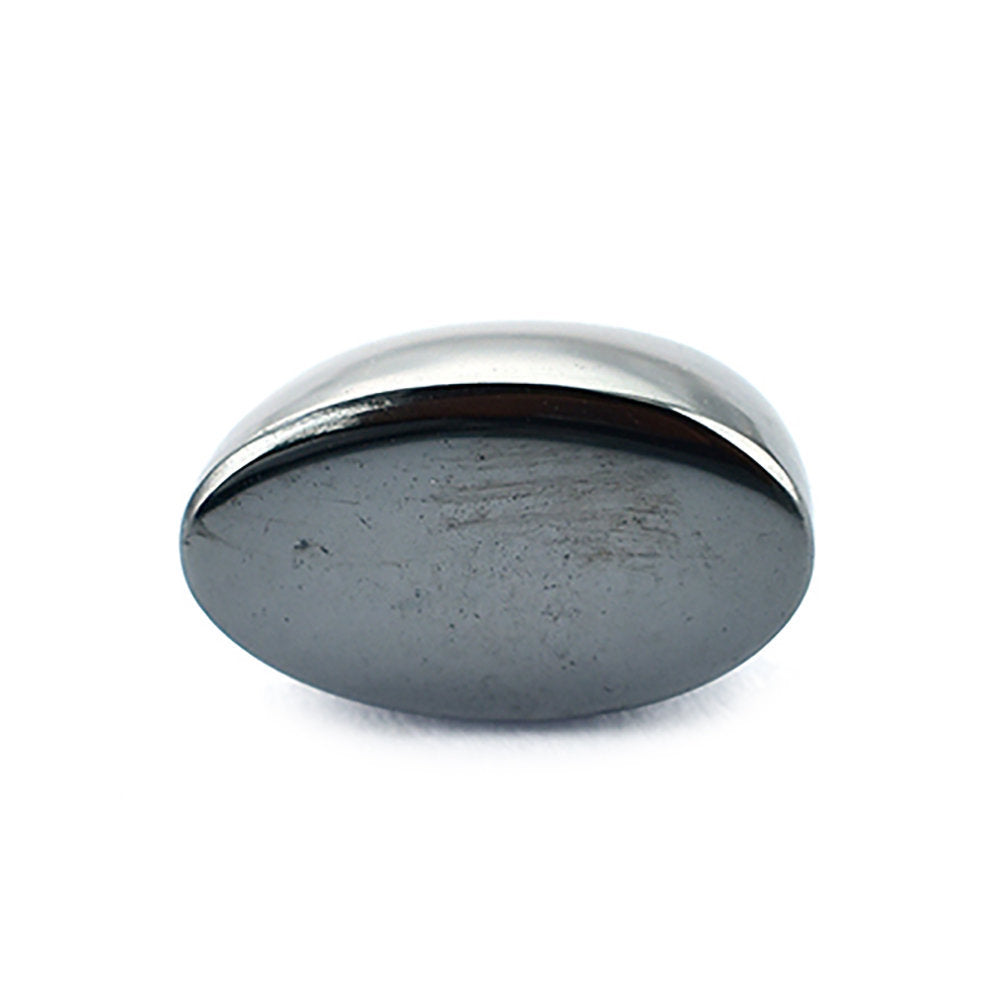HEMATITE HIGH DOME PLAIN OVAL CAB 10.50X6MM 6.91 Cts.