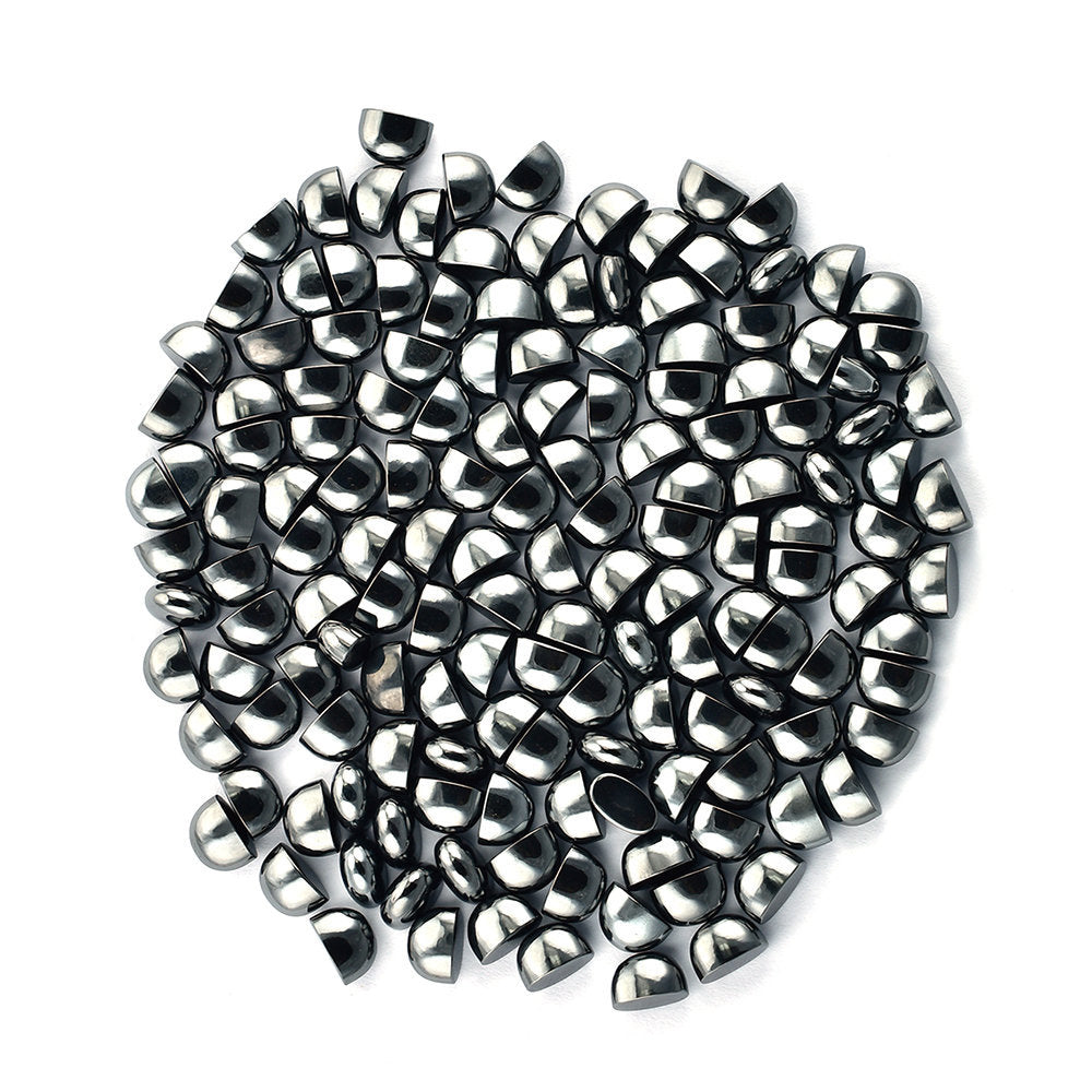 HEMATITE HIGH DOME PLAIN OVAL CAB 10.50X6MM 6.91 Cts.