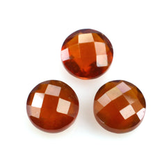 HESSONITE BRIOLETTE ROUND 6MM 1.10 Cts.