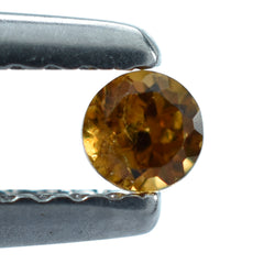 HESSONITE CUT ROUND 3MM 0.13 Cts.