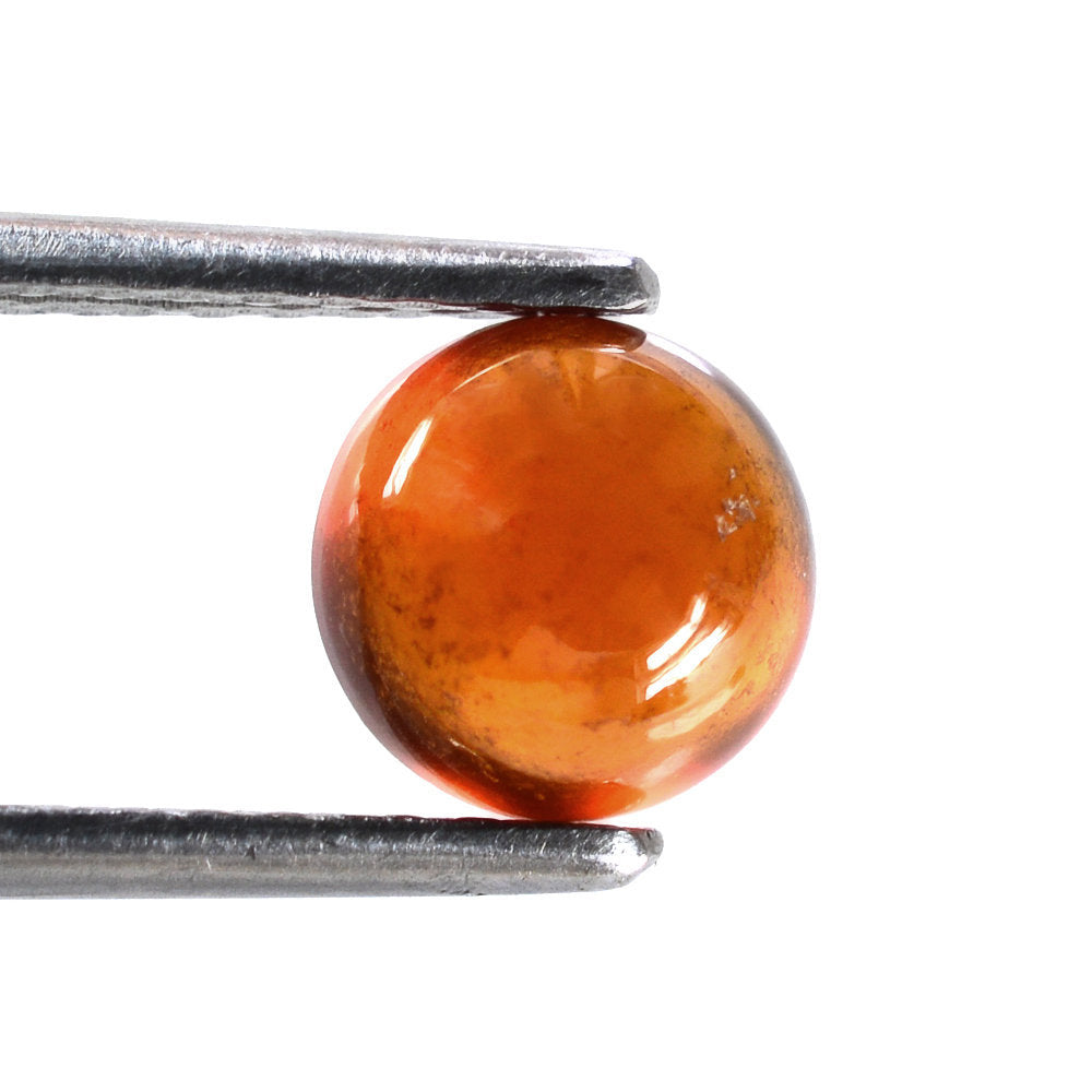 HESSONITE ROUND CAB (MILKY) 7.30MM 2.13 Cts.