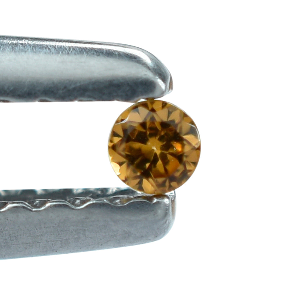 HESSONITE CUT ROUND 2.00MM 0.05 Cts.