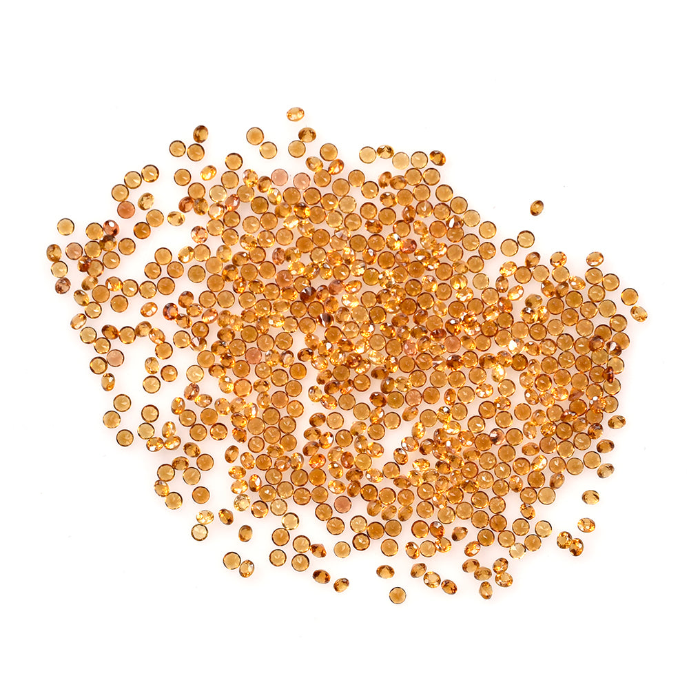 HESSONITE CUT ROUND 2.00MM 0.05 Cts.