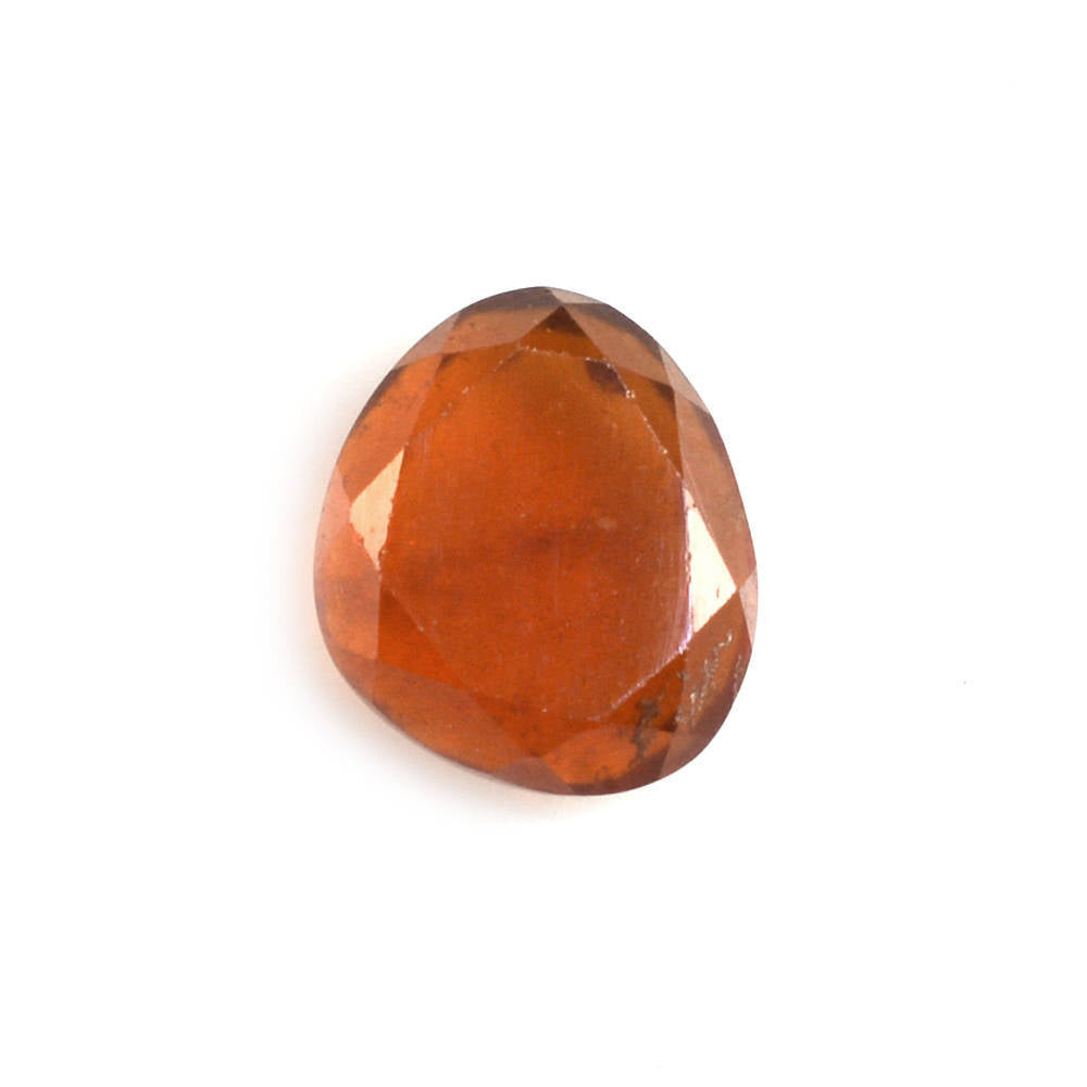 HESSONITE BOTH SIDE TABLE CUT TRILLIONISH 7X6MM 1.29 Cts.