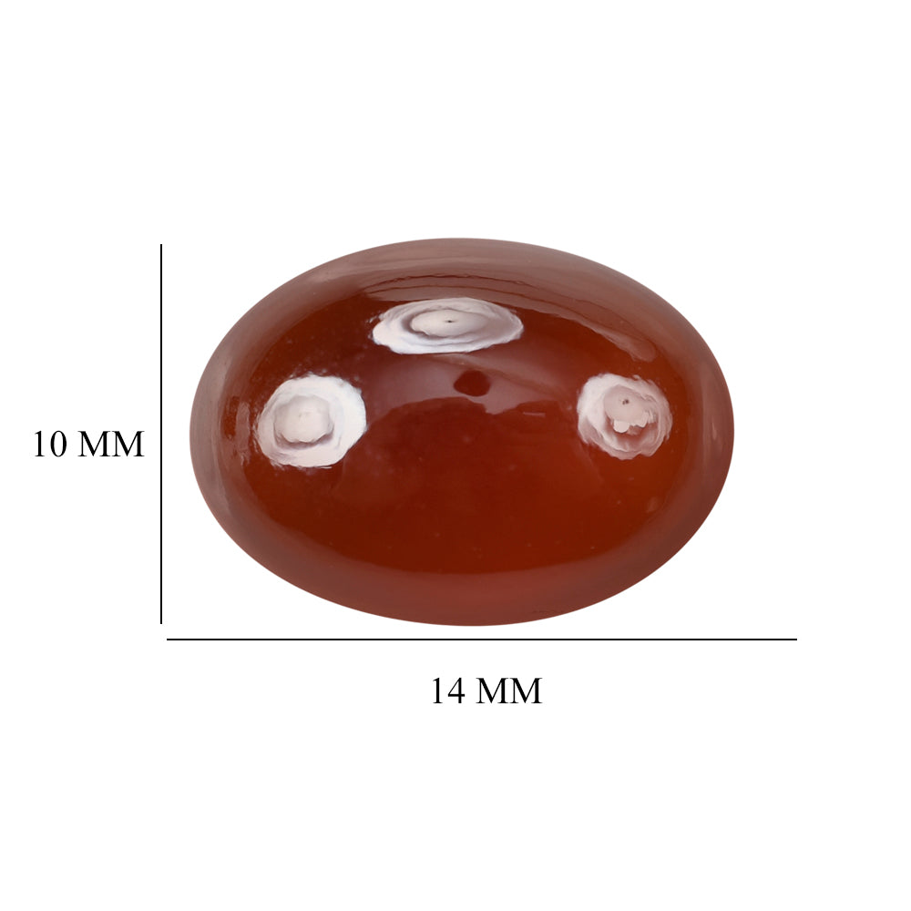 HESSONITE OVAL CAB 14X10MM 7.19 Cts.
