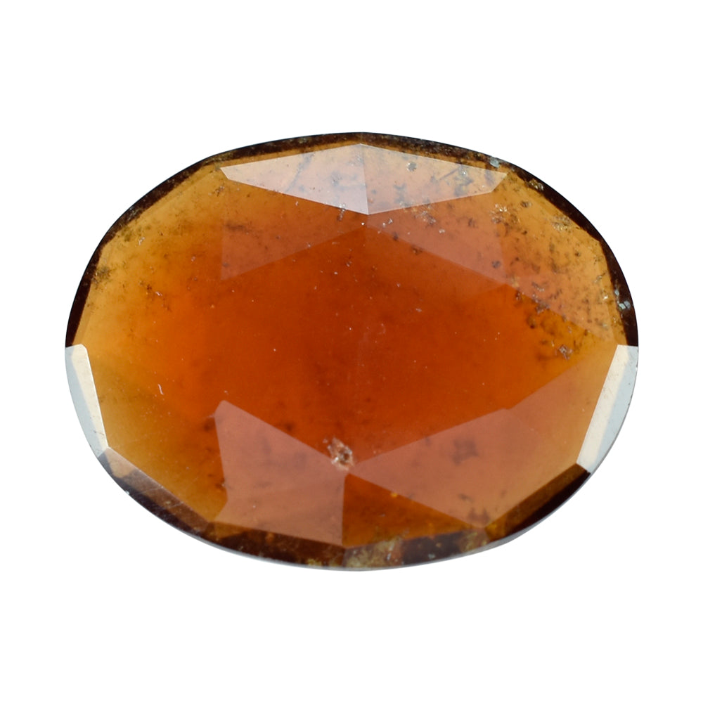 HESSONITE ROSE CUT BRIOLETTE OVAL 24X19MM 18.80 Cts.