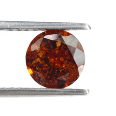HESSONITE DAIMOND CUT ROUND 8MM 2.11 Cts.