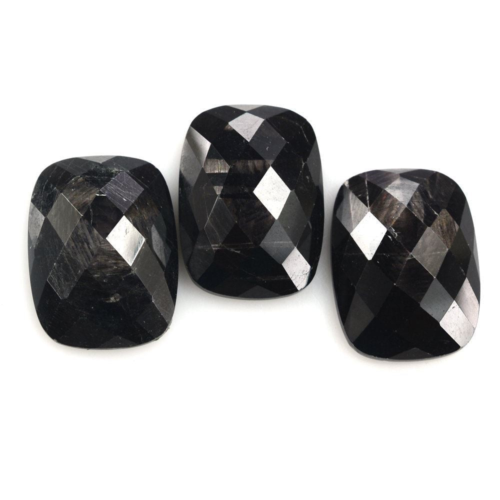 HYPERSTHENE MOONSTONE CHECKER CUSHION CAB 16X12MM 8.63 Cts.