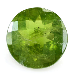 MILKY IDOCRASE CHECKER CUT ROUND 12MM 5.70 Cts.