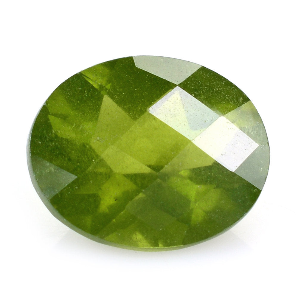 MILKY IDOCRASE CHECKER CUT OVAL 12X10MM 4.70 Cts.
