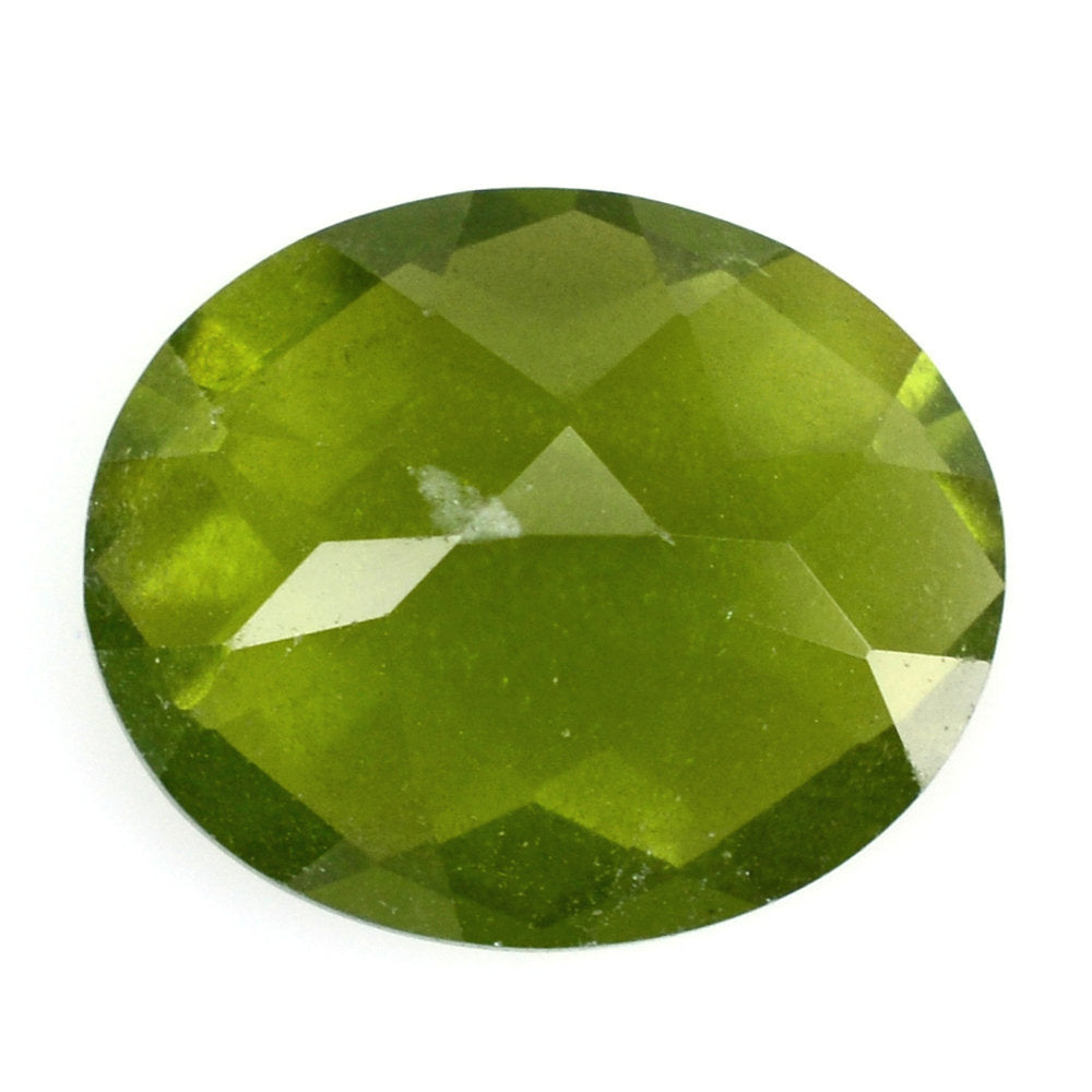 MILKY IDOCRASE CHECKER CUT OVAL 12X10MM 4.70 Cts.