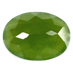 MILKY IDOCRASE CUT OVAL 18X13MM 14.00 Cts.