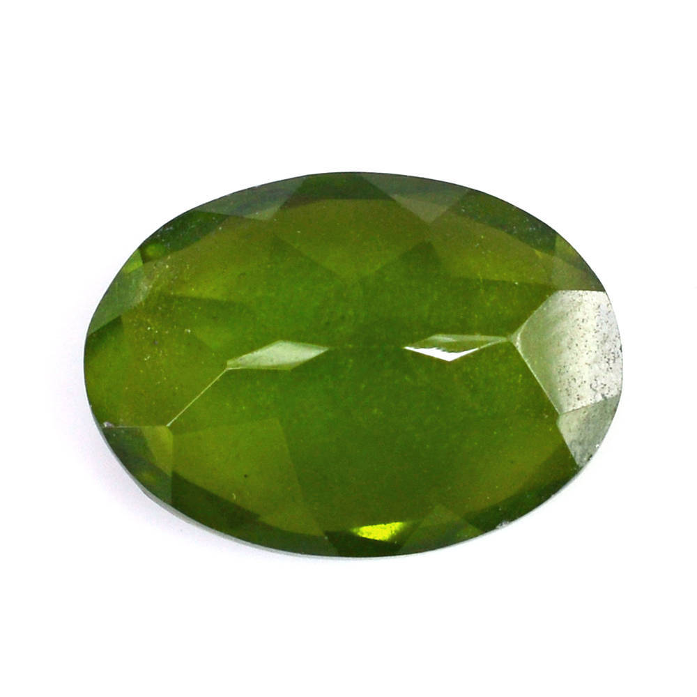 MILKY IDOCRASE CUT OVAL 14X10MM 6.35 Cts.